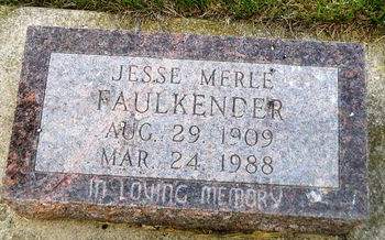 FAULKENDER, JESSE MERLE - Clay County, Iowa | JESSE MERLE FAULKENDER 