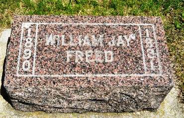 FREED, WILLIAM JAY - Clay County, Iowa | WILLIAM JAY FREED 