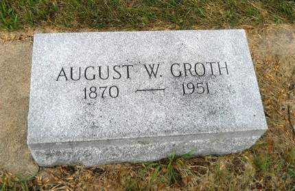 GROTH, AUGUST W. - Clay County, Iowa | AUGUST W. GROTH 