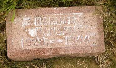 HANSEN, HAROLD - Clay County, Iowa | HAROLD HANSEN 