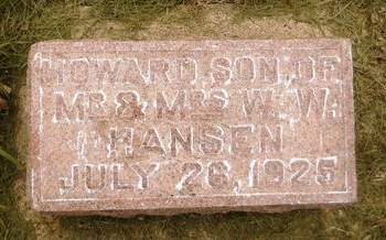HANSEN, HOWARD - Clay County, Iowa | HOWARD HANSEN 