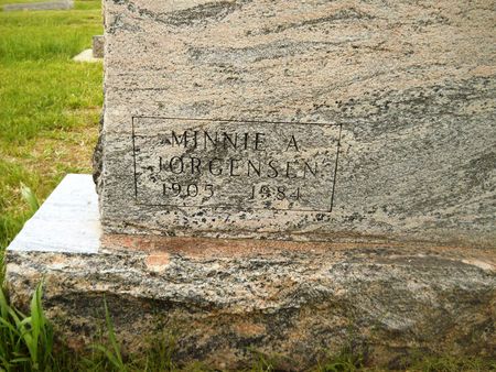 JORGENSEN, MINNIE A. - Clay County, Iowa | MINNIE A. JORGENSEN 