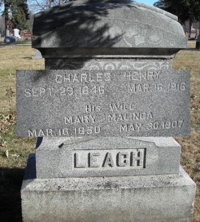 LEACH, MARY MALINDA - Clay County, Iowa | MARY MALINDA LEACH 