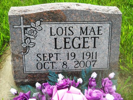LEGET, LOIS MAE - Clay County, Iowa | LOIS MAE LEGET 