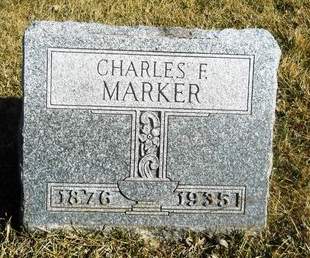 MARKER, CHARLES F. - Clay County, Iowa | CHARLES F. MARKER 