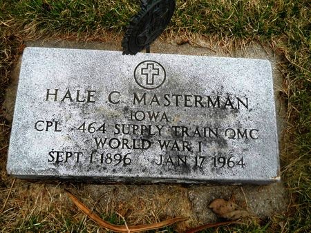 MASTERMAN, HALE C. - Clay County, Iowa | HALE C. MASTERMAN 