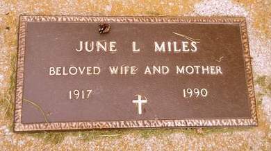 MILES, JUNE L. - Clay County, Iowa | JUNE L. MILES 