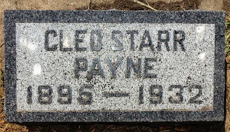 STARR PAYNE, CLEO - Clay County, Iowa | CLEO STARR PAYNE 