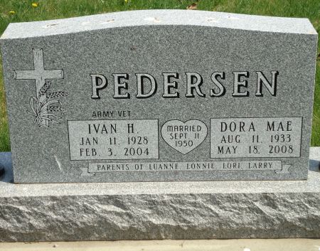 PEDERSEN, DORA MAE - Clay County, Iowa | DORA MAE PEDERSEN 