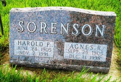SORENSON, AGNES R. - Clay County, Iowa | AGNES R. SORENSON 