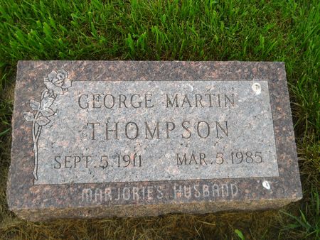 THOMPSON, GEORGE MARTIN - Clay County, Iowa | GEORGE MARTIN THOMPSON 