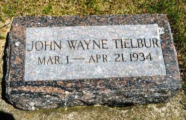 TIELBUR, JOHN WAYNE - Clay County, Iowa | JOHN WAYNE TIELBUR 