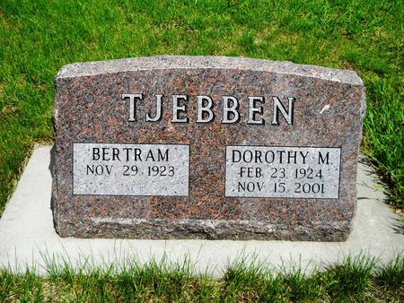 TJEBBEN, DOROTHY M. - Clay County, Iowa | DOROTHY M. TJEBBEN 