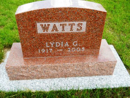 WATTS, LYDIA G. - Clay County, Iowa | LYDIA G. WATTS 