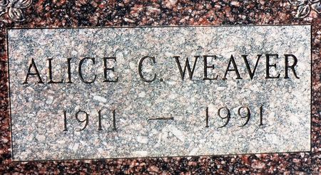 WEAVER, ALICE C. - Clay County, Iowa | ALICE C. WEAVER 