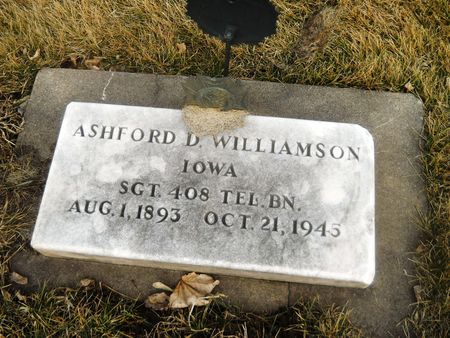 WILLIAMSON, ASHFORD D. - Clay County, Iowa | ASHFORD D. WILLIAMSON 