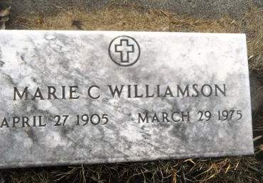 WILLIAMSON, MARIE C. - Clay County, Iowa | MARIE C. WILLIAMSON 