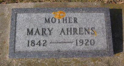 AHRENS, MARY - Clayton County, Iowa | MARY AHRENS 