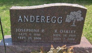 ANDEREGG, JOSEPHINE P. - Clayton County, Iowa | JOSEPHINE P. ANDEREGG 