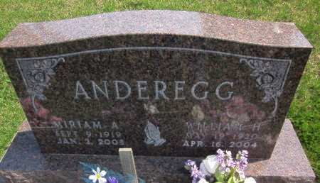 ANDEREGG, WILLIAM H. - Clayton County, Iowa | WILLIAM H. ANDEREGG 
