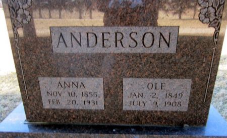 ANDERSON, ANNA - Clayton County, Iowa | ANNA ANDERSON 