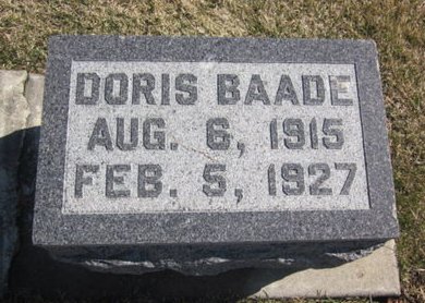 BAADE, DORIS - Clayton County, Iowa | DORIS BAADE 