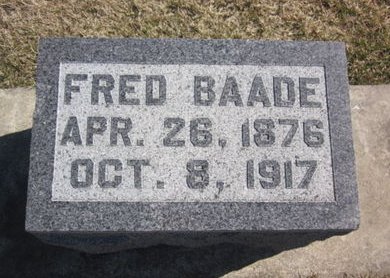 BAADE, FRED - Clayton County, Iowa | FRED BAADE 