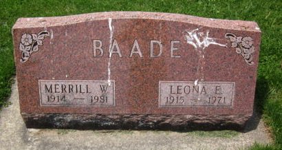 BAADE, MERRILL W. - Clayton County, Iowa | MERRILL W. BAADE 