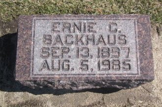 BACKHAUS, ERNIE C. - Clayton County, Iowa | ERNIE C. BACKHAUS 