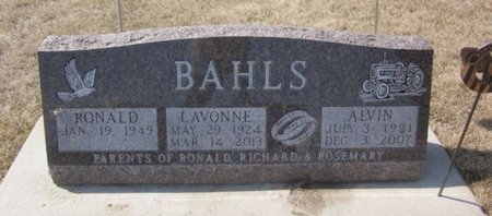 BAHLS, LAVONNE - Clayton County, Iowa | LAVONNE BAHLS 