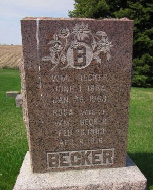 BECKER, ROSA - Clayton County, Iowa | ROSA BECKER 