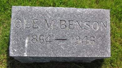 BENSON, OLE M. - Clayton County, Iowa | OLE M. BENSON 