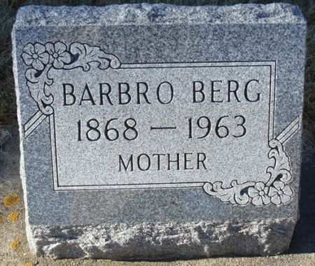 BERG, BARBRO - Clayton County, Iowa | BARBRO BERG 