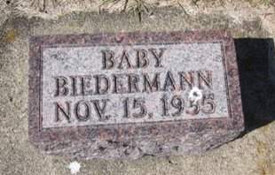 BIEDERMANN, BABY - Clayton County, Iowa | BABY BIEDERMANN 