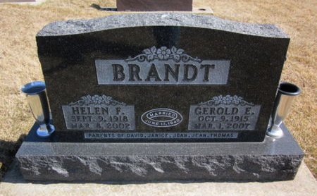 BRANDT, GEROLD E. - Clayton County, Iowa | GEROLD E. BRANDT 