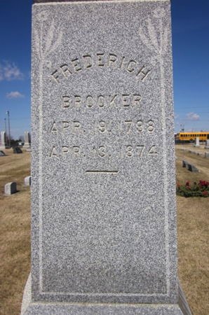 BROOKER, FREDERICH - Clayton County, Iowa | FREDERICH BROOKER 