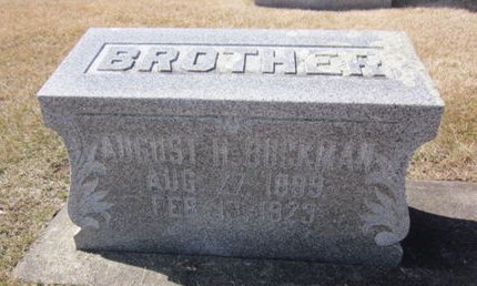 BUCKMAN, AUGUST H. - Clayton County, Iowa | AUGUST H. BUCKMAN 