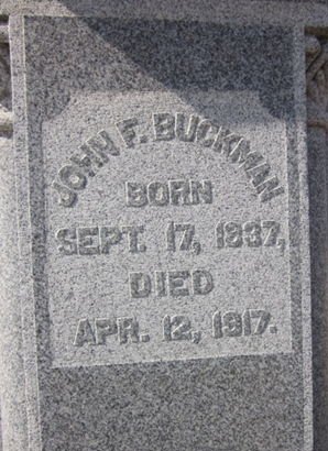 BUCKMAN, JOHN F. - Clayton County, Iowa | JOHN F. BUCKMAN 