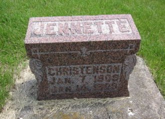 CHRISTENSON, JENNETTE - Clayton County, Iowa | JENNETTE CHRISTENSON 