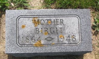 CHRISTIANSON, BIRGIT - Clayton County, Iowa | BIRGIT CHRISTIANSON 