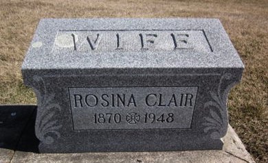 CLAIR, ROSINA - Clayton County, Iowa | ROSINA CLAIR 