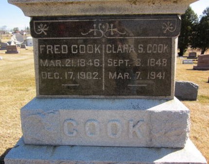 COOK, CLARA S. - Clayton County, Iowa | CLARA S. COOK 