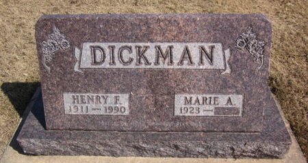 DICKMAN, HENRY F. - Clayton County, Iowa | HENRY F. DICKMAN 