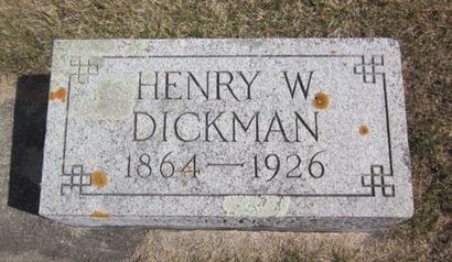 DICKMAN, HENRY W. - Clayton County, Iowa | HENRY W. DICKMAN 
