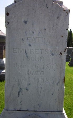 EMBRETSON, BEATHA - Clayton County, Iowa | BEATHA EMBRETSON 
