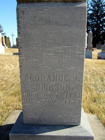 ERICKSON, FLORANCE J. - Clayton County, Iowa | FLORANCE J. ERICKSON 