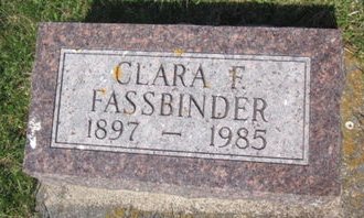FASSBINDER, CLARA - Clayton County, Iowa | CLARA FASSBINDER 