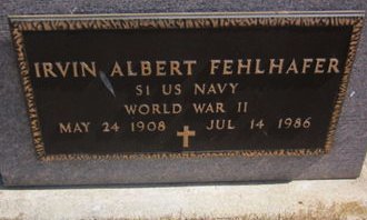FEHLHAFER, IRVIN ALBERT - Clayton County, Iowa | IRVIN ALBERT FEHLHAFER 