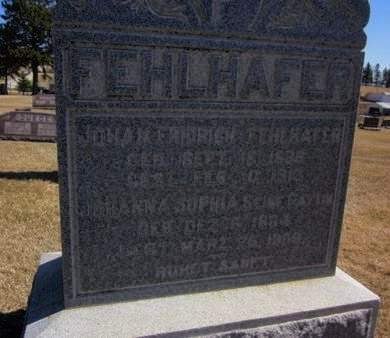 FEHLHAFER, JOHAN FRIDRICH - Clayton County, Iowa | JOHAN FRIDRICH FEHLHAFER 