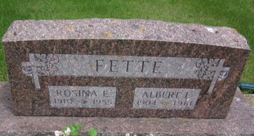 FETTE, ROSINA E. - Clayton County, Iowa | ROSINA E. FETTE 